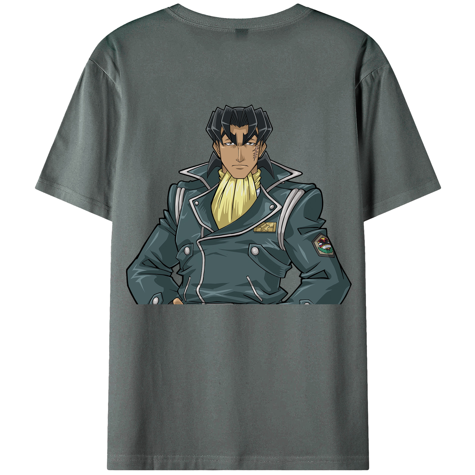 （画像用） 遊☆戯☆王 Yu-Gi-Oh! 綿100％ メンズ半袖Tシャツ（バックプリント） 通気性